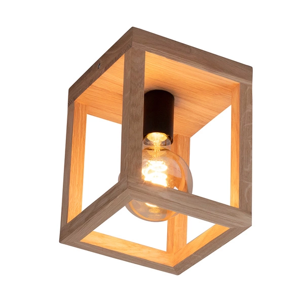 Kago Ceiling Lamp 1xE27 Max.60W Oiled Oak/Black 9154174