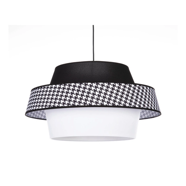Preto Pepito Pendant Lamp 1xE27 Max.60W Black/Black/Houndstooth-Black-White 150079104