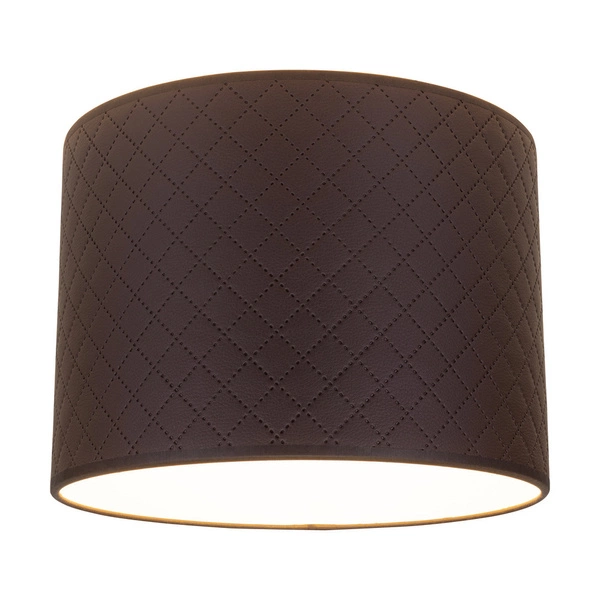 Lampshade Cylinder E27 H0 Brown Fabric A0926