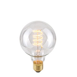 LED Filament Bulb, E27, Spiral Clear 801502 G95, 4W, 2200K, 175lm