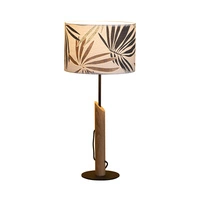 Hoja Table Lamp 1xE27 Max.60W Black/Oiled Oak //Multicolor 862479104