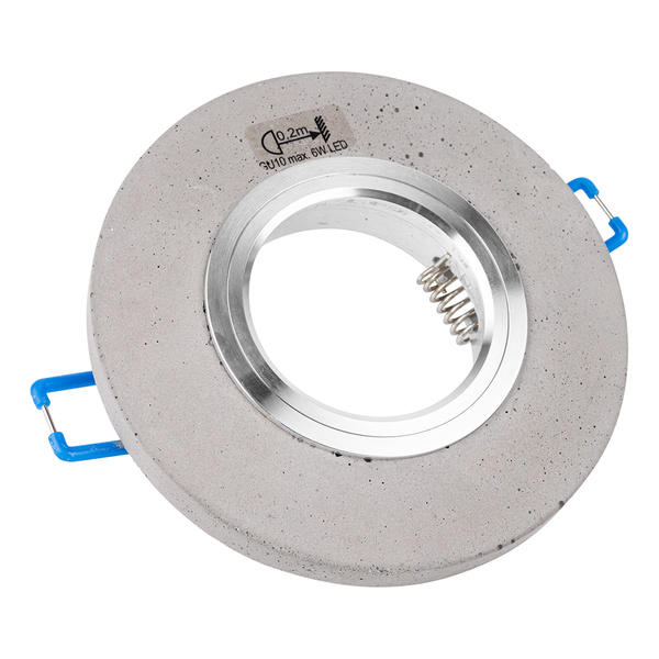 Vitar Round Downlight 1xLED GU10 Max.6W Gray Concrete