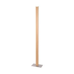 Twin Floor Lamp 2xLED 24V Int. 36W Matt Nickel/Oiled Oak with Touch Dimmer 6027406300000