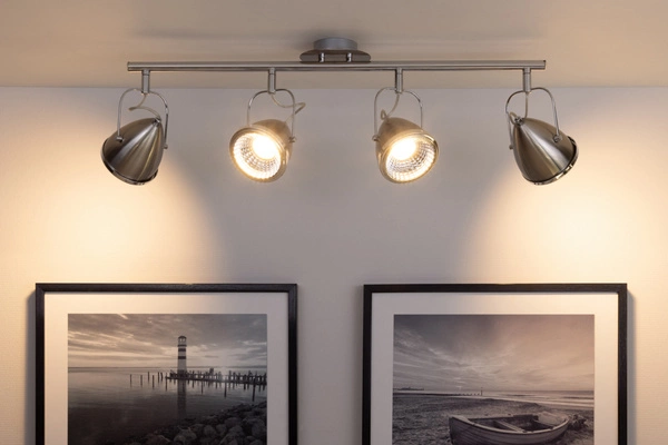 Oliver Ceiling Lamp Incl. 4xGU10 LED 5,5W Chrome Metal/Satin Metal 5109427