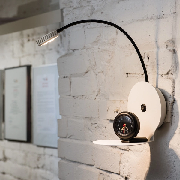 Arles Wall Lamp Incl. 1xLED 270lm 3000K 3W White Metal/Black Metal 5850102