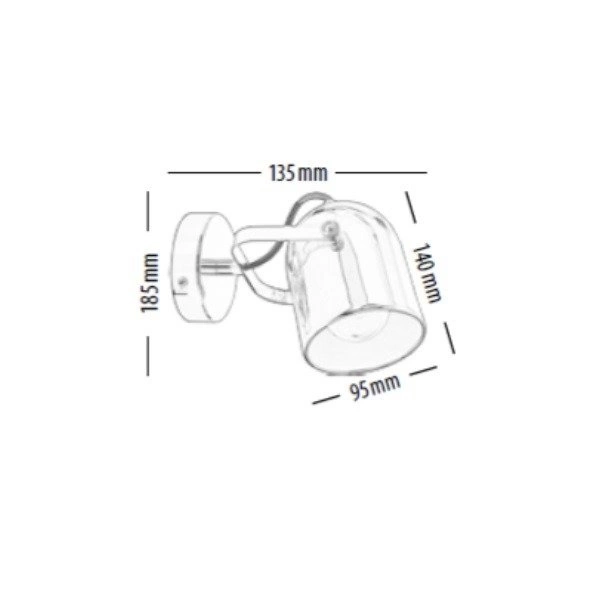 Wall lamp INGA chrome 2741128